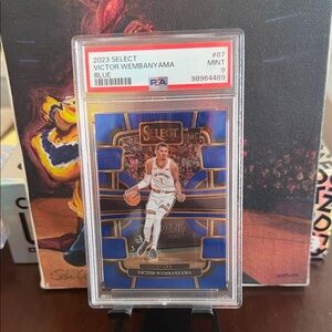 Victor Wembanyama 2023 Select Blue - PSA Mint 9 #87 ROOKIE